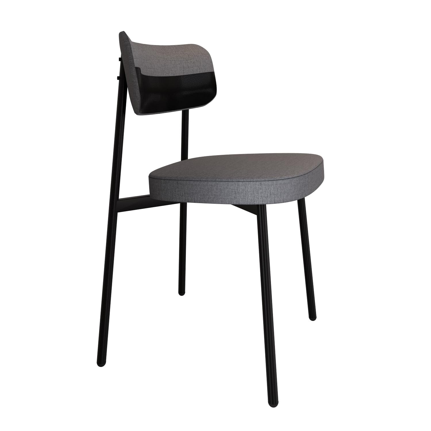 Cadeira Fixa Alloa CD4PAL50 50 X 44,7 X 83,8 cm - Design Contemporâneo com Toques Retrô em Aço Revestido