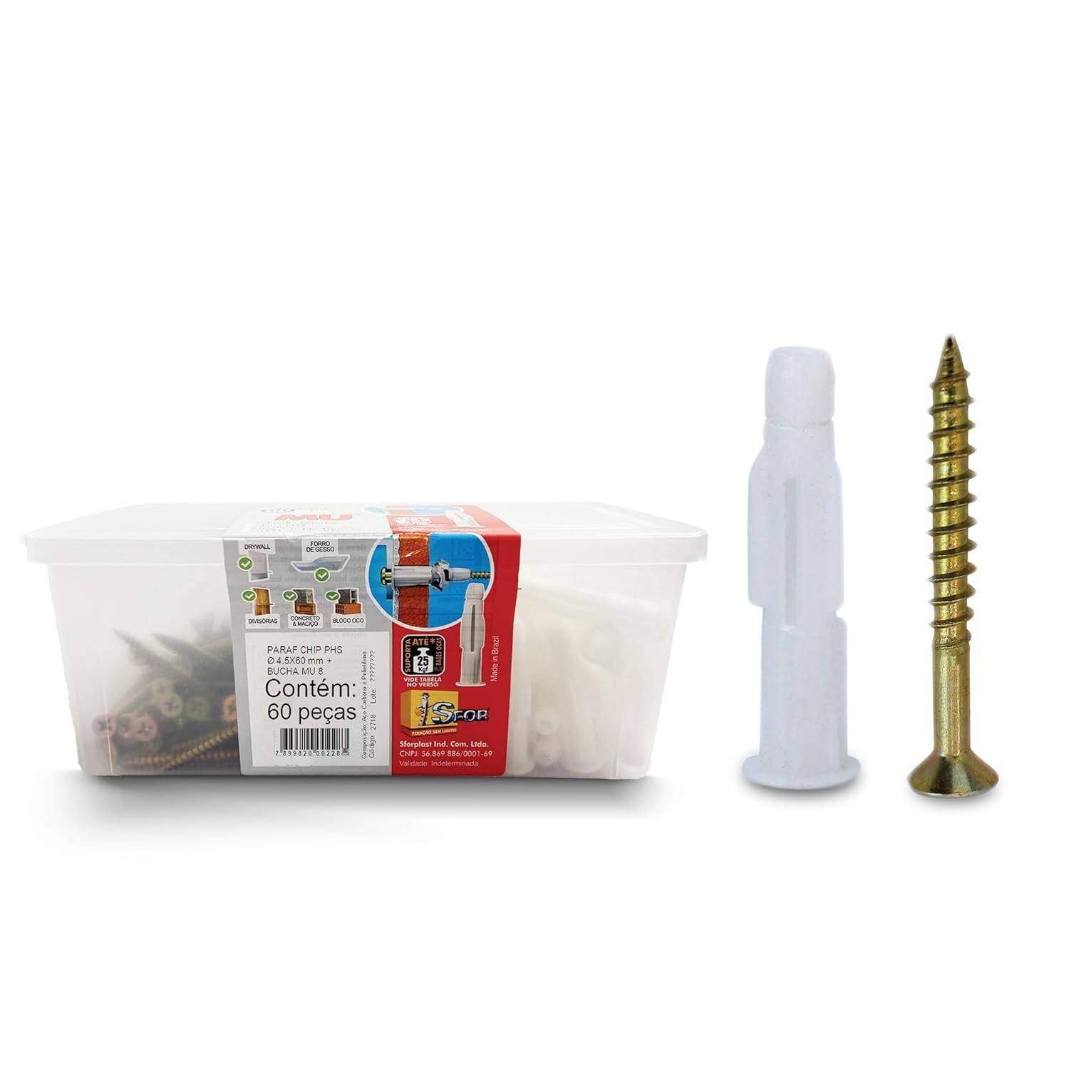 45x60mm-bucha-kit-com-a-120-8-phillips-chipboard-sfor-parafuso-mu-universal-fixacao-para-pecas-a