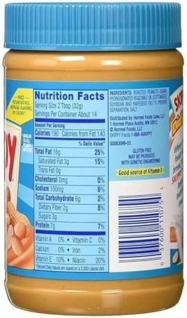 Manteiga Pasta de Amendoim Americana Cremosa Peanut Butter Skippy 462g