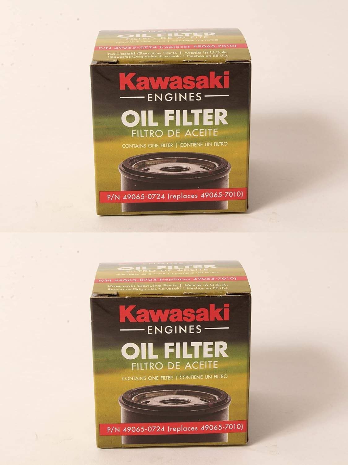 Kit 2 Filtros de Óleo Kawasaki 49065-0724 - Compatibilidade OEM 49065-7010