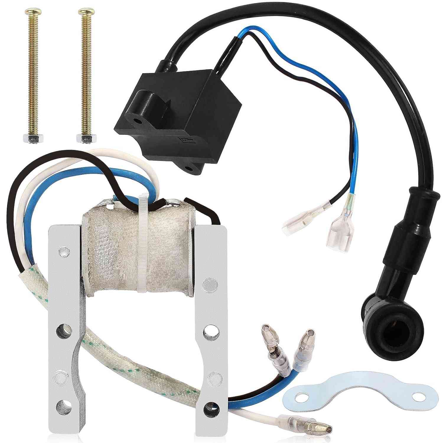 Kit Bobina de Ignição CDI + Magnética QAZAKY para Motos 49cc-80cc 2 Tempos