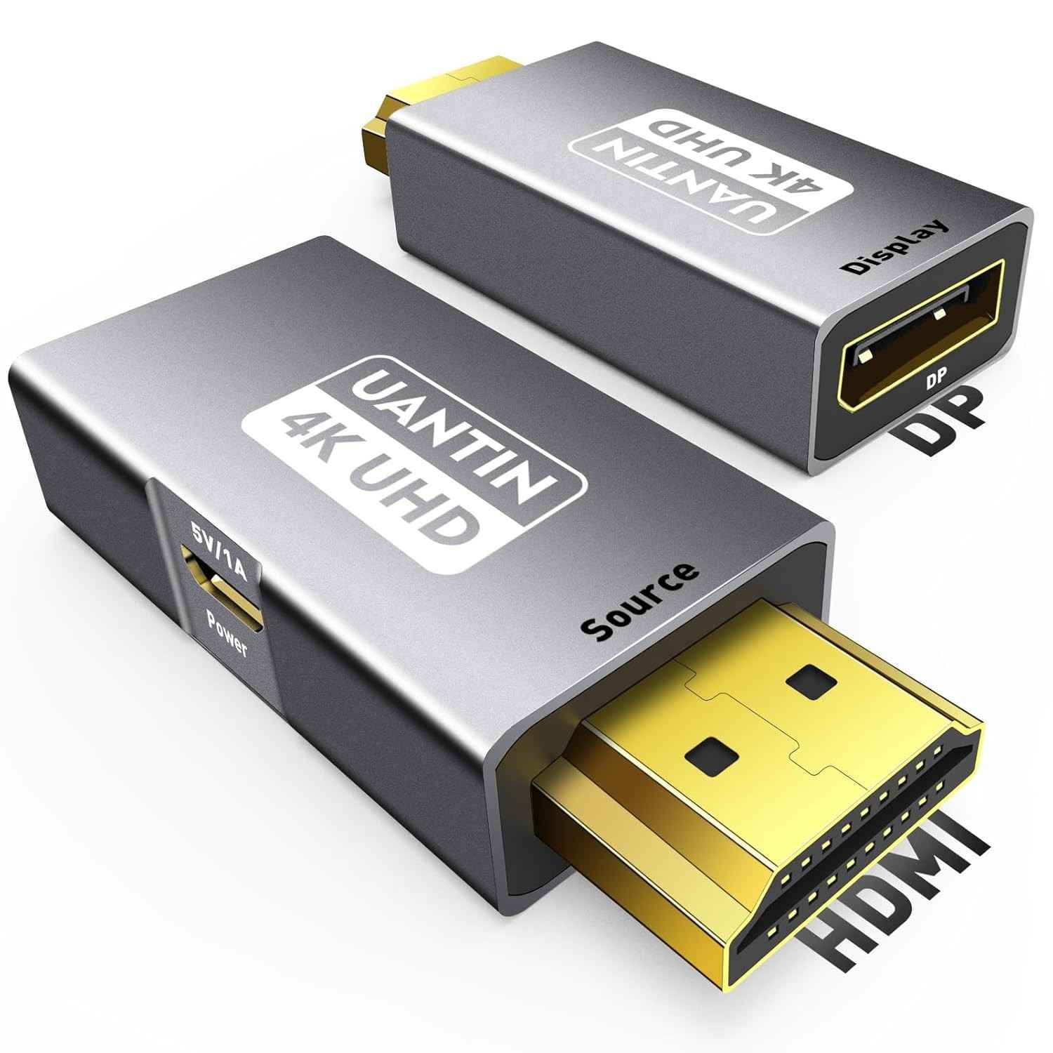Adaptador UANTIN HDMI para DisplayPort 4K 60Hz: Conecte seu PC/Console à Tela Perfeita!