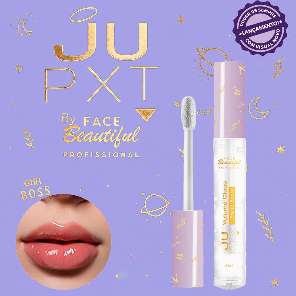 Bocão Volumoso: Gloss Labial Jupxt Face 4ml