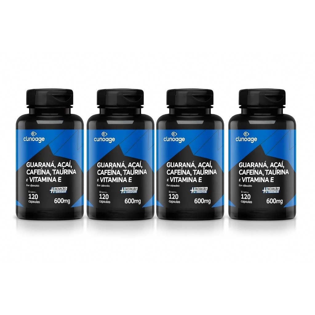 4X Cafeína 500mg: Energia Potente para Treinos e Rotina
