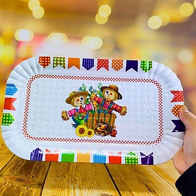 5 Bandejas Festa Junina 20x33cm Arraia 2025