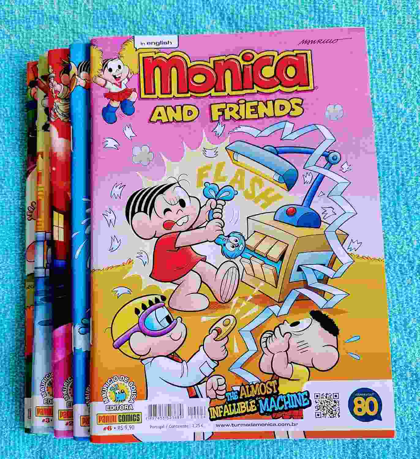 Kit 5 Gibis Turma da Mônica em Inglês - Aventura Divertida e Aprendizado!