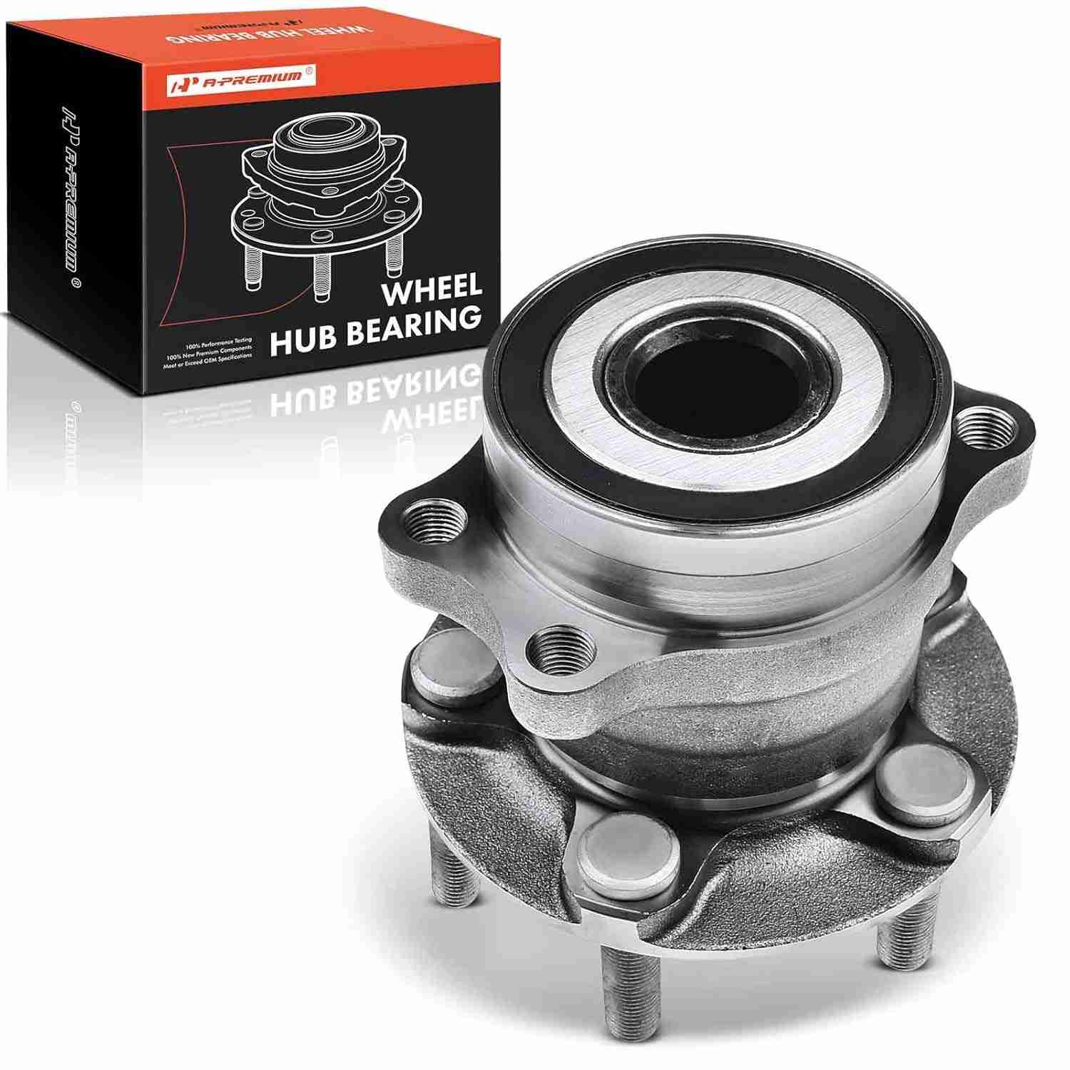 Rolamento e Cubo de Roda Traseira A-Premium 5 Terminais para Subaru Forester, Impreza, Crosstrek