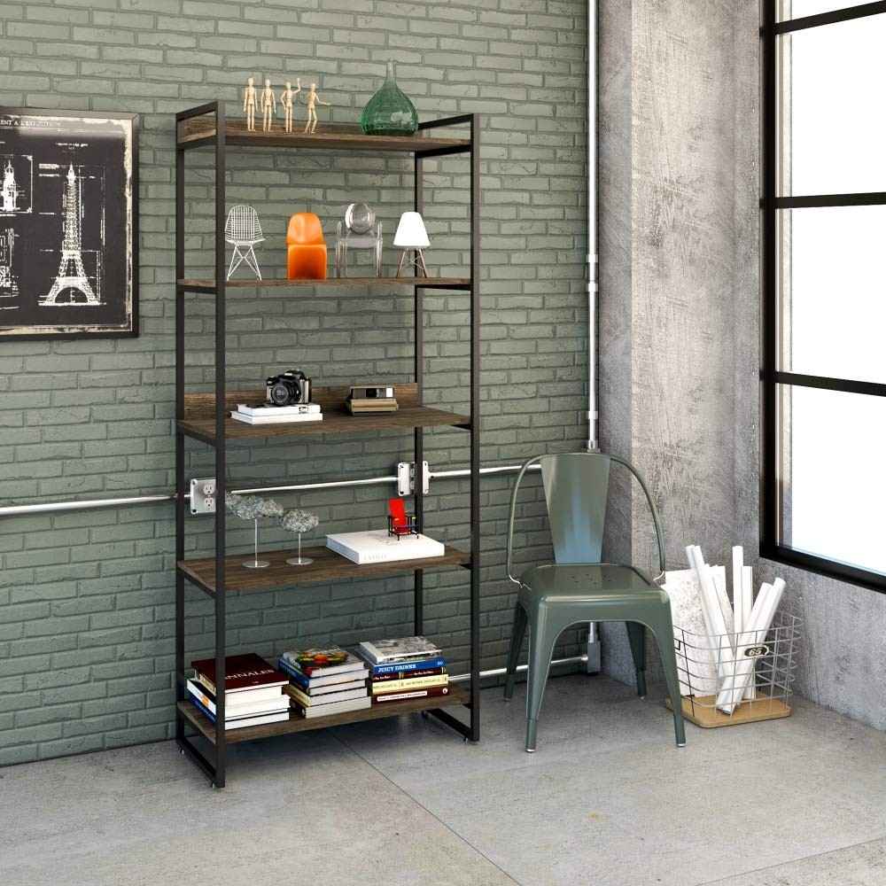 Estante Multiuso 5 Prateleiras 187x80cm Industrial - Design Moderno e Resistente