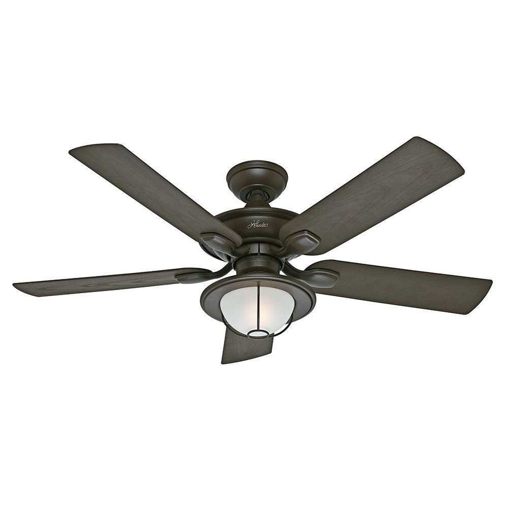 Ventilador de Teto Hunter Fan Angra 5 Pás com Luminária Integrada 127V - Estilo e Conforto Moderno