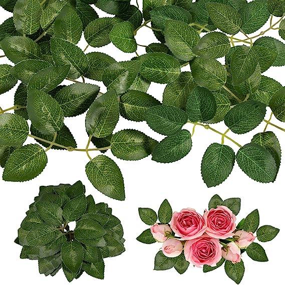 50 Folhas de Rosa Artificial para Decoração de Casamento