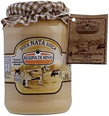 Doce de Nata Suíça 630g, 50% Menos Açúcar - Reserva de Minas (Tradicional)
