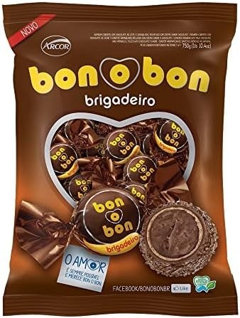 Wafer Bonobon Brigadeiro 50 unidades de 15g