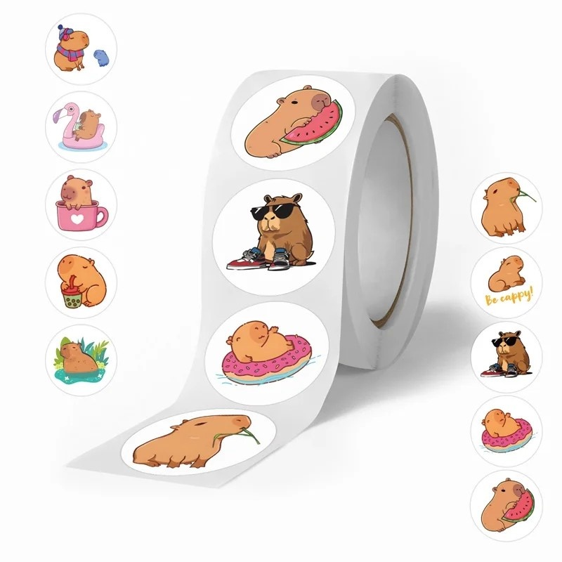 500 Adesivos de Capivara Kawaii: Customize Tudo com Estilo