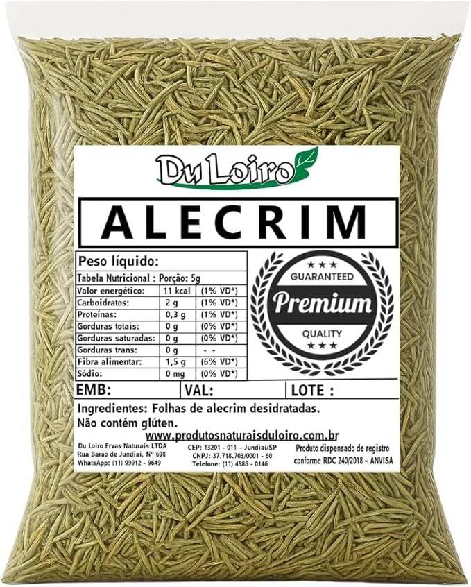 Alecrim Desidratado 500 Gramas