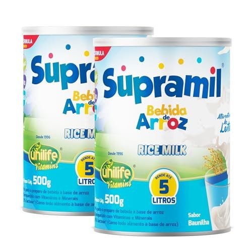 Kit 2 Bebida de Arroz Kids Unilife sabor Baunilha 500g