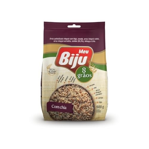 MEU BIJU Arroz 8 Graos Integrais Com Chia 500G