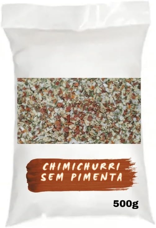 Tempero Chimichurri sem Pimenta, Condimento Natural, 500g