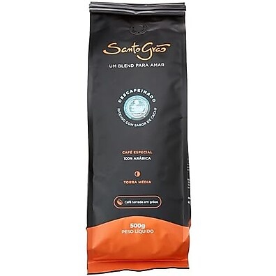 Café Especial Descafeinado Santo Grão 500g: Sabor Puro Sem Cafeína