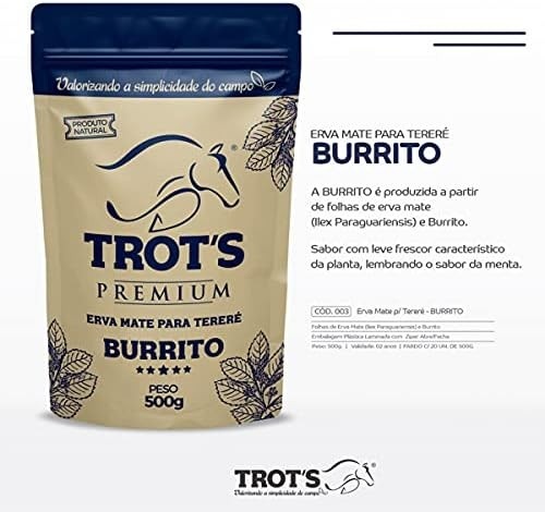 ERVA MATE PARA TERERÉ 500G BURRITO TROT'S