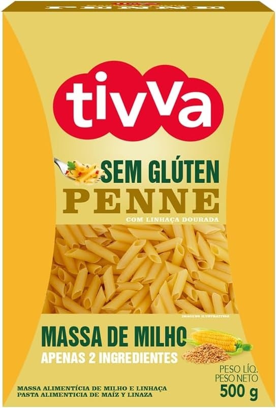 Tivva Penne Linhaça Sem Gúten 500G