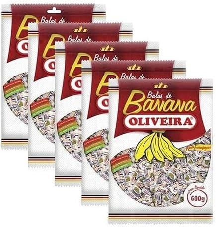 Kit C/5 Bala Banana 500g Oliveira