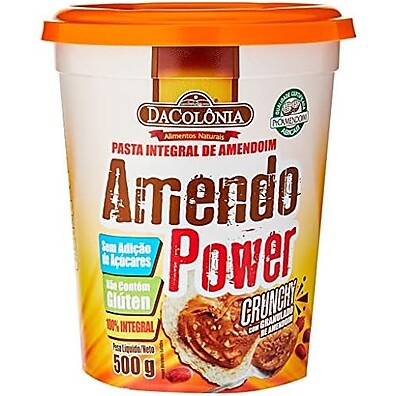 Amendopower Crunchy DaColônia: Pasta Amendoim com Granulado 500g