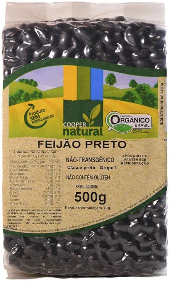 Feijão Preto Orgânico 500g - Coopernatural