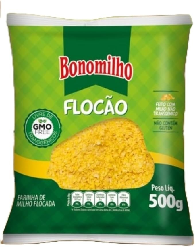 Flocão de Milho Não Transgênico GMO Free Bonomilho 500g