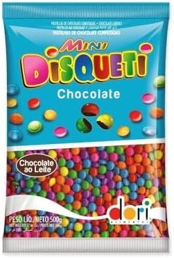 Mini Disqueti Choc. Conf Dori 500gr Dori Sabor Chocolate (Embalagem pode variar)