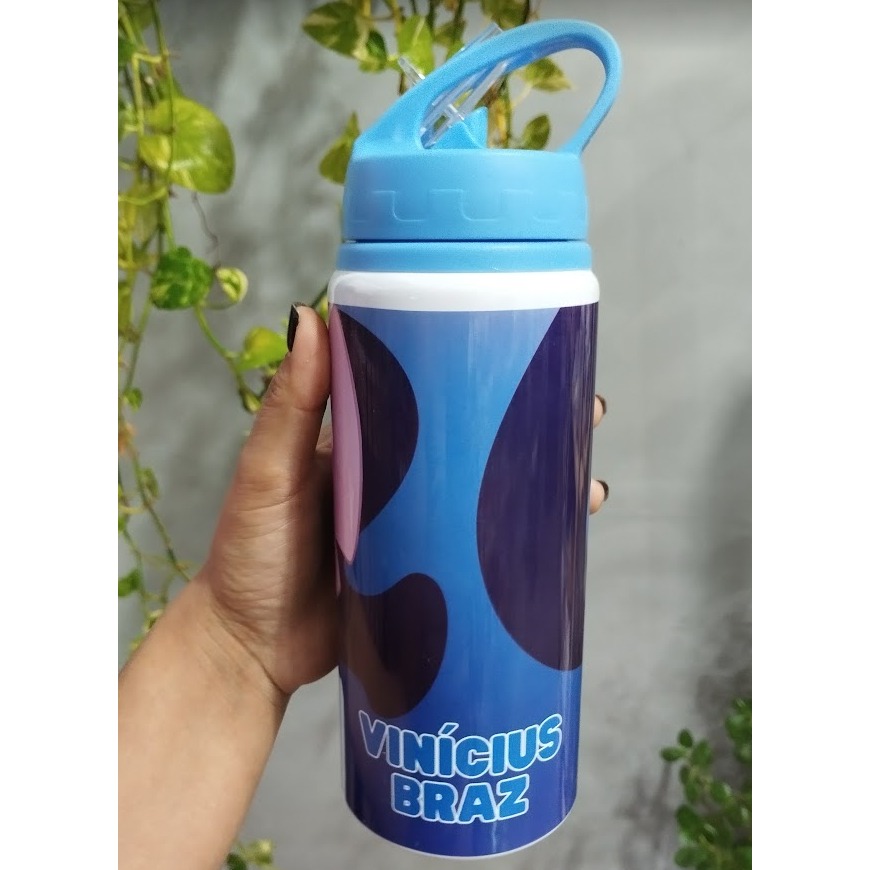 Garrafinha Personalizada Lilo e Stitch com Nome: Bebida e Alegria em 500ml