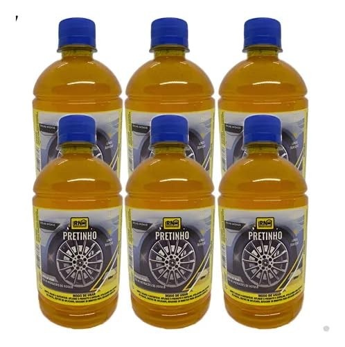 Kit 6 Pneu Pretinho Baba De Camelo 500ml: Brilho Intenso e Proteção Duradoura