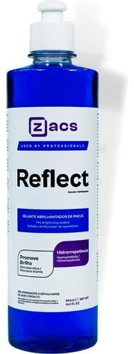 Pneu Pretinho Zacs Reflect 500ml: Brilho Intenso e Proteção Duradoura para Seus Pneus