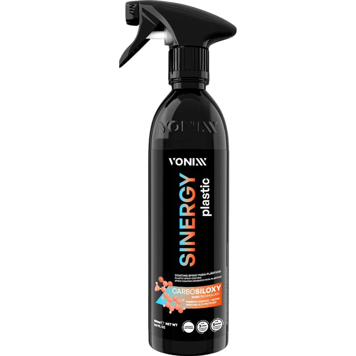 Vonixx Sinergy Plastic Coating: Renove e Proteja Plásticos Internos do Seu Carro (500ml)