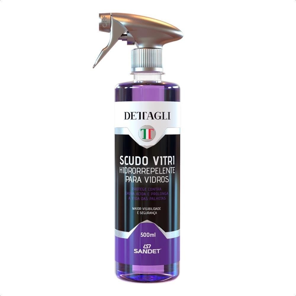 Scudo Vitri 500ml: Hidrorrepelente Essencial para Vidros Impecáveis