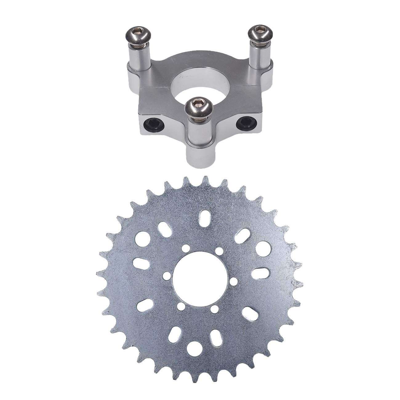 Roda JRL 36T com Adaptador CNC para Bicicleta Motorizada 50cc 66cc 80cc - Ajuste Perfeito!