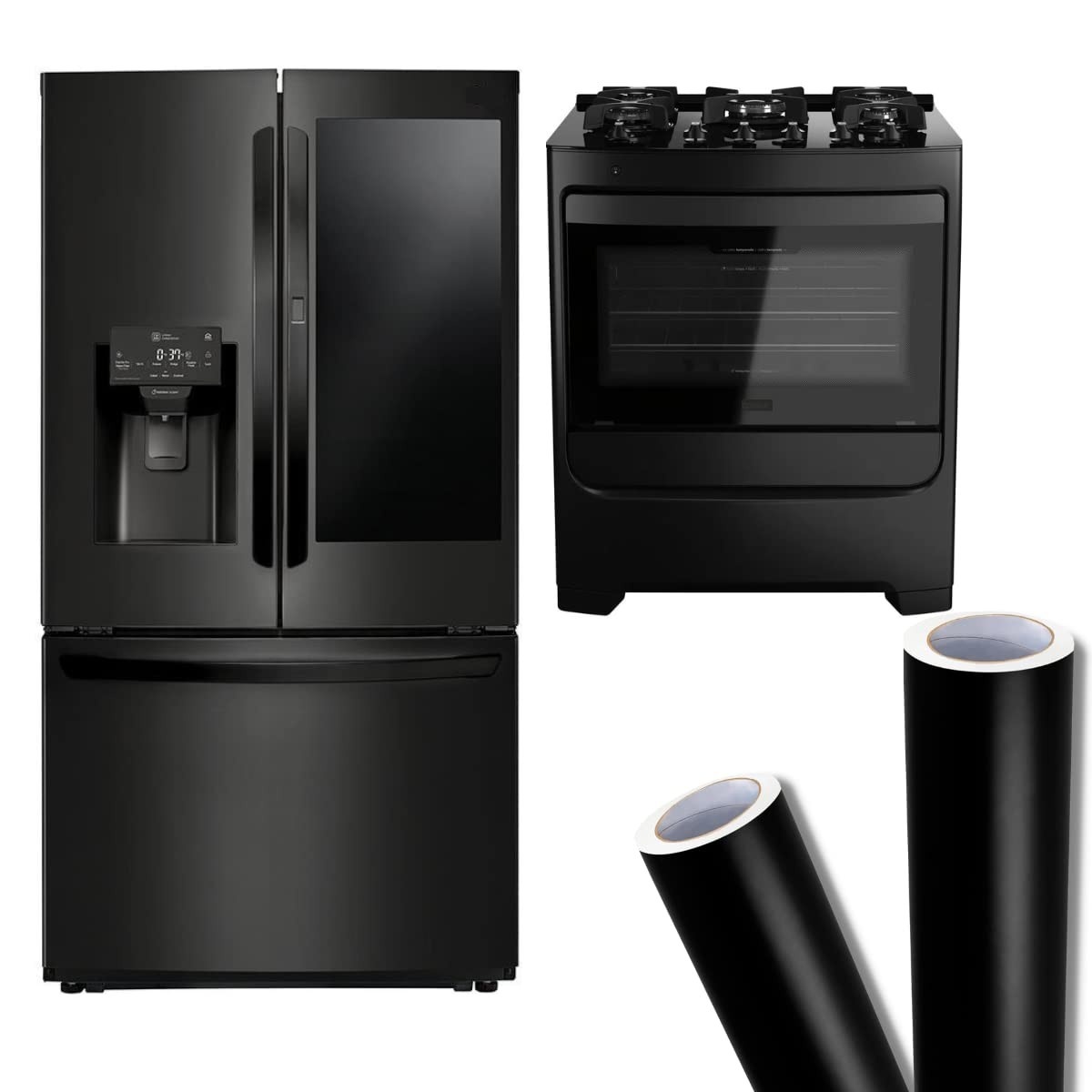 Adesivo Vinílico Preto 3m x 50cm - Decore e Proteja Móveis e Eletrodomésticos com Estilo