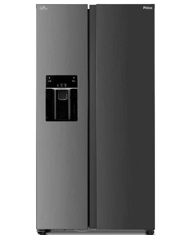 Refrigerador Philco Side by Side Frost Free PRF613ID Eco Inverter 513L Inox 220V - Eficiência e Estilo