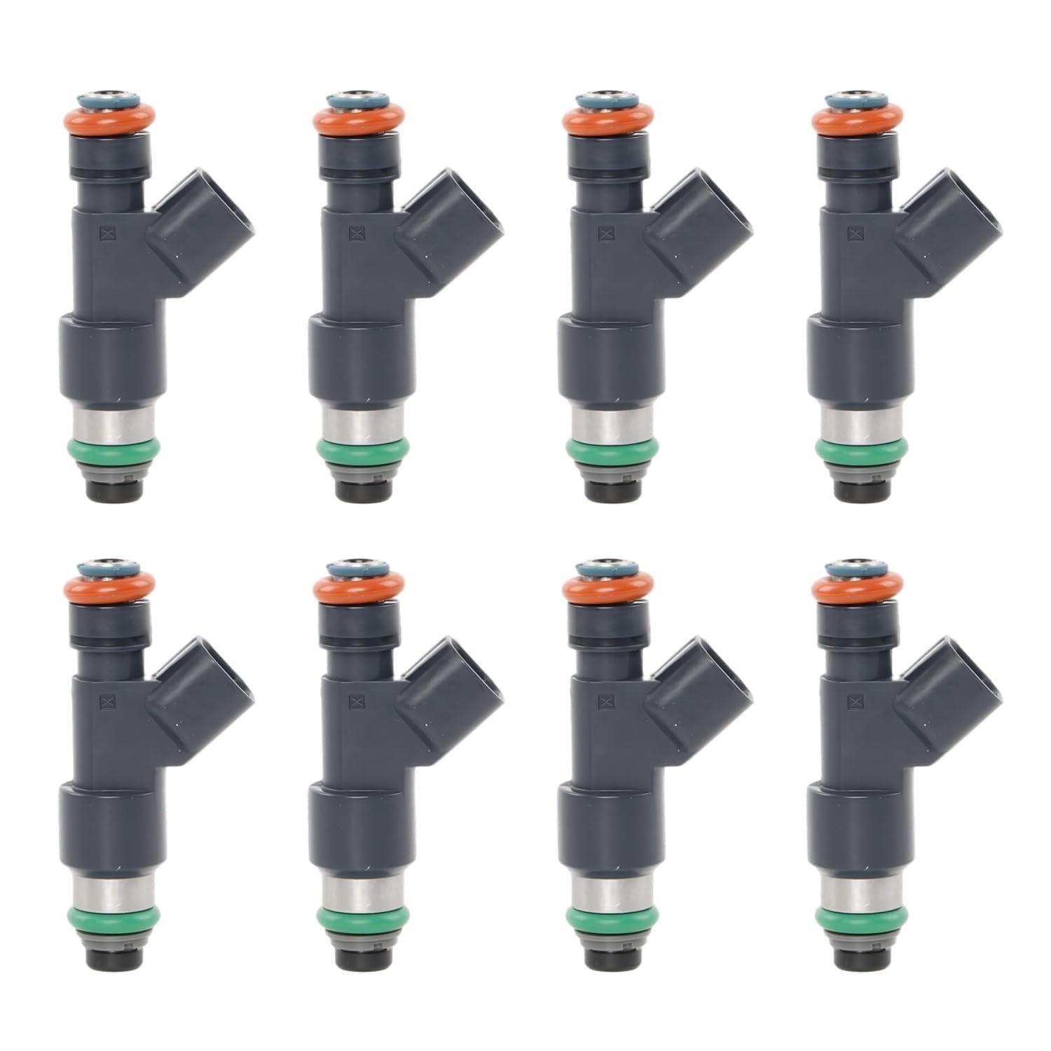 Conjunto Injetores Combustível FJ977 8 Peças 4 Furos para Chevrolet GMC 5.3L V8