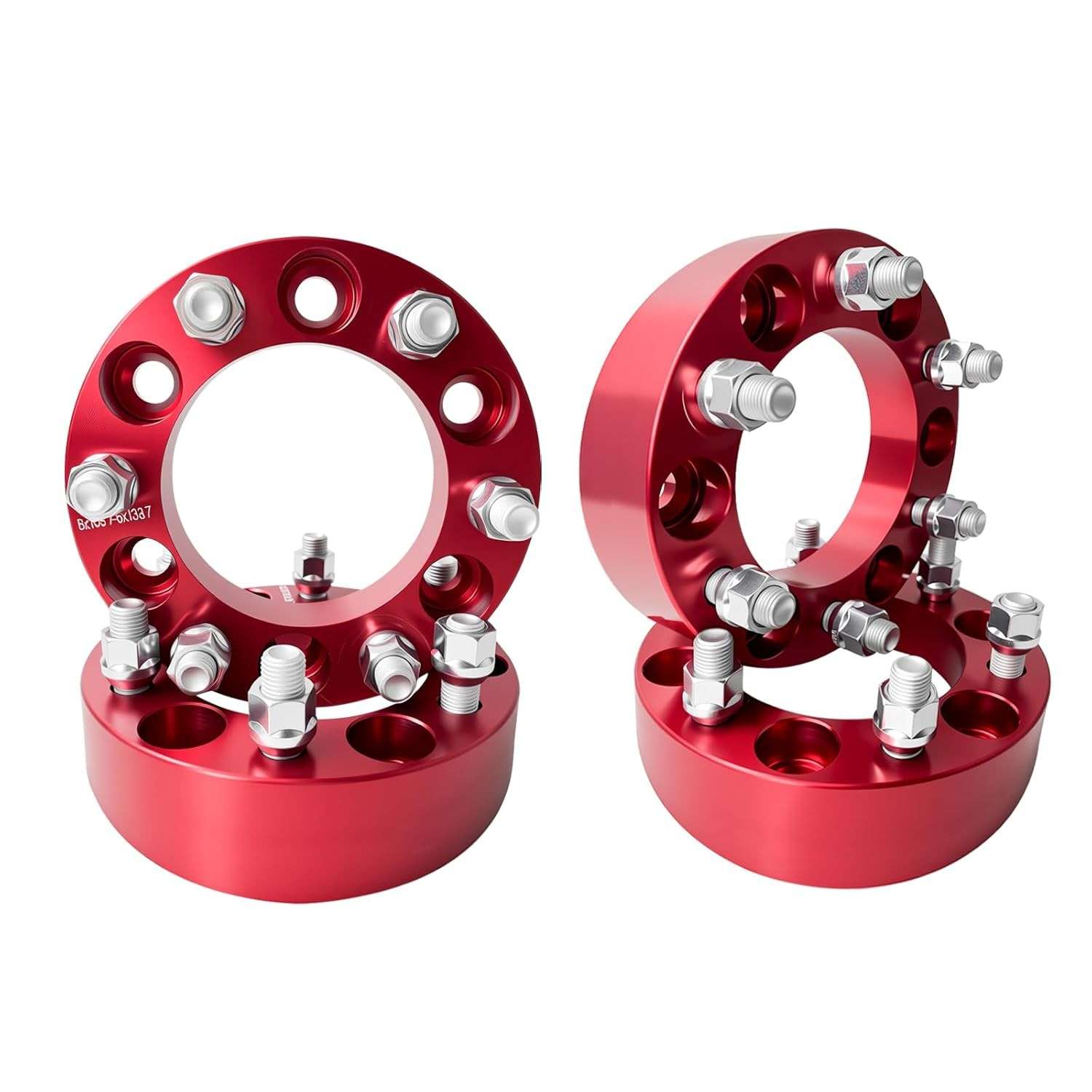 Espaçador de roda de 6 x 5,5, 5 cm, 6 x 139,7 mm, espaçadores de roda forjados M12 x 1,5 e furo de cubo de 106 mm com porcas de roda - Compatível com 1995-2023 Tacoma, 4Runner, Sequoia