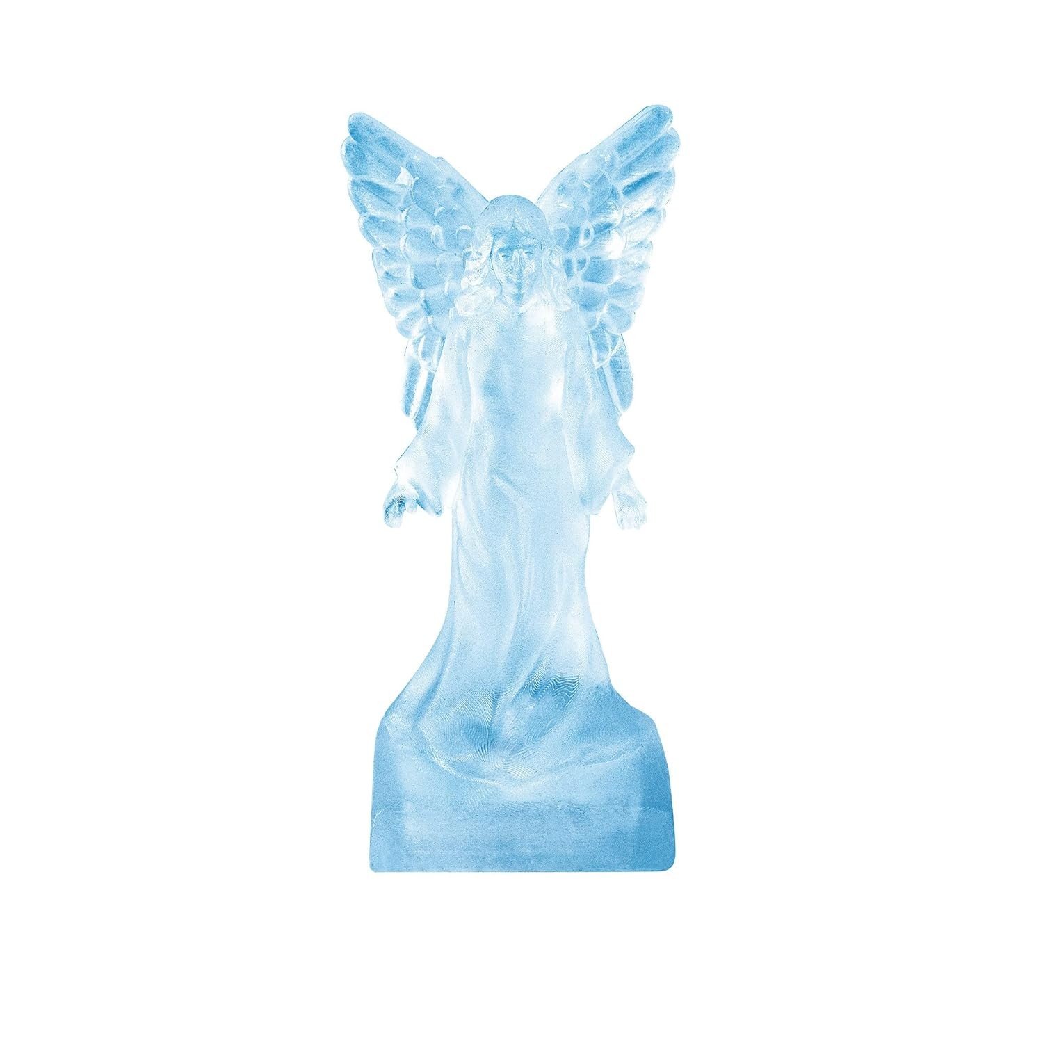 Anjo de Castelo de Gelo Department 56 - Estátua 9 cm para Cenários de Aldeia