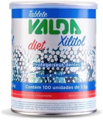 Pastilhas Valda Tablete Valda Diet C/ 100 - 3 5G