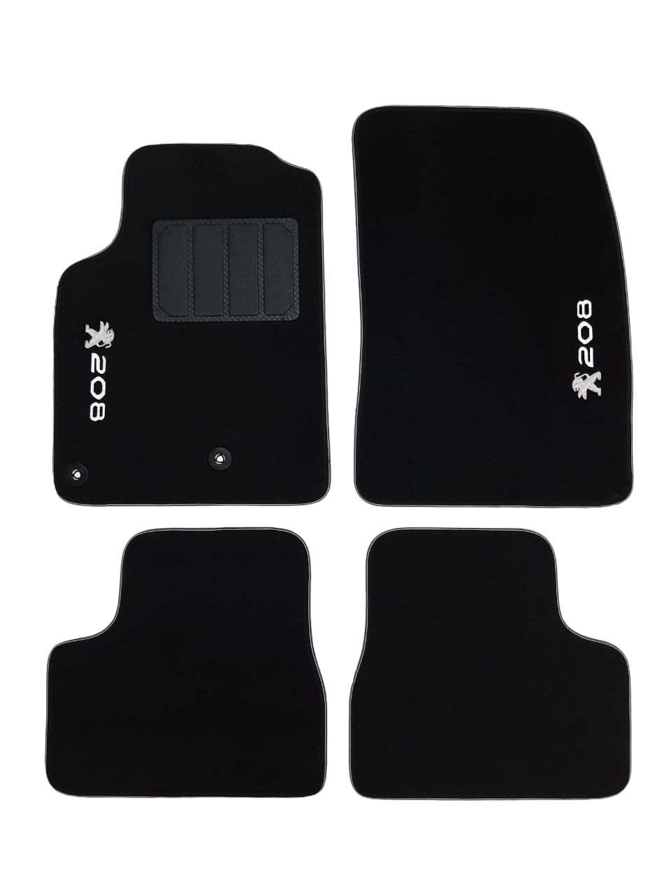 Tapete Peugeot 208 Exclusive 5mm - Carpete Premium (2021-2025)