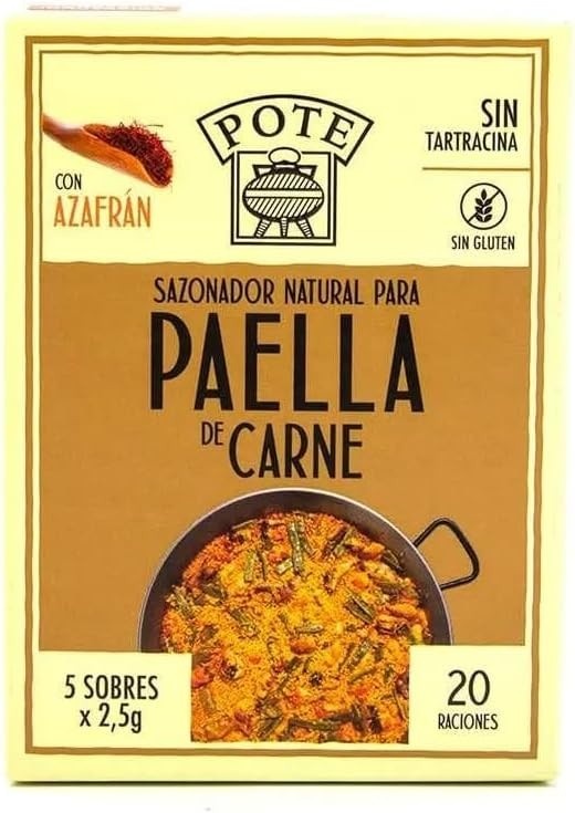 Tempero Para Paella De Carne 5undx2,5g Pote