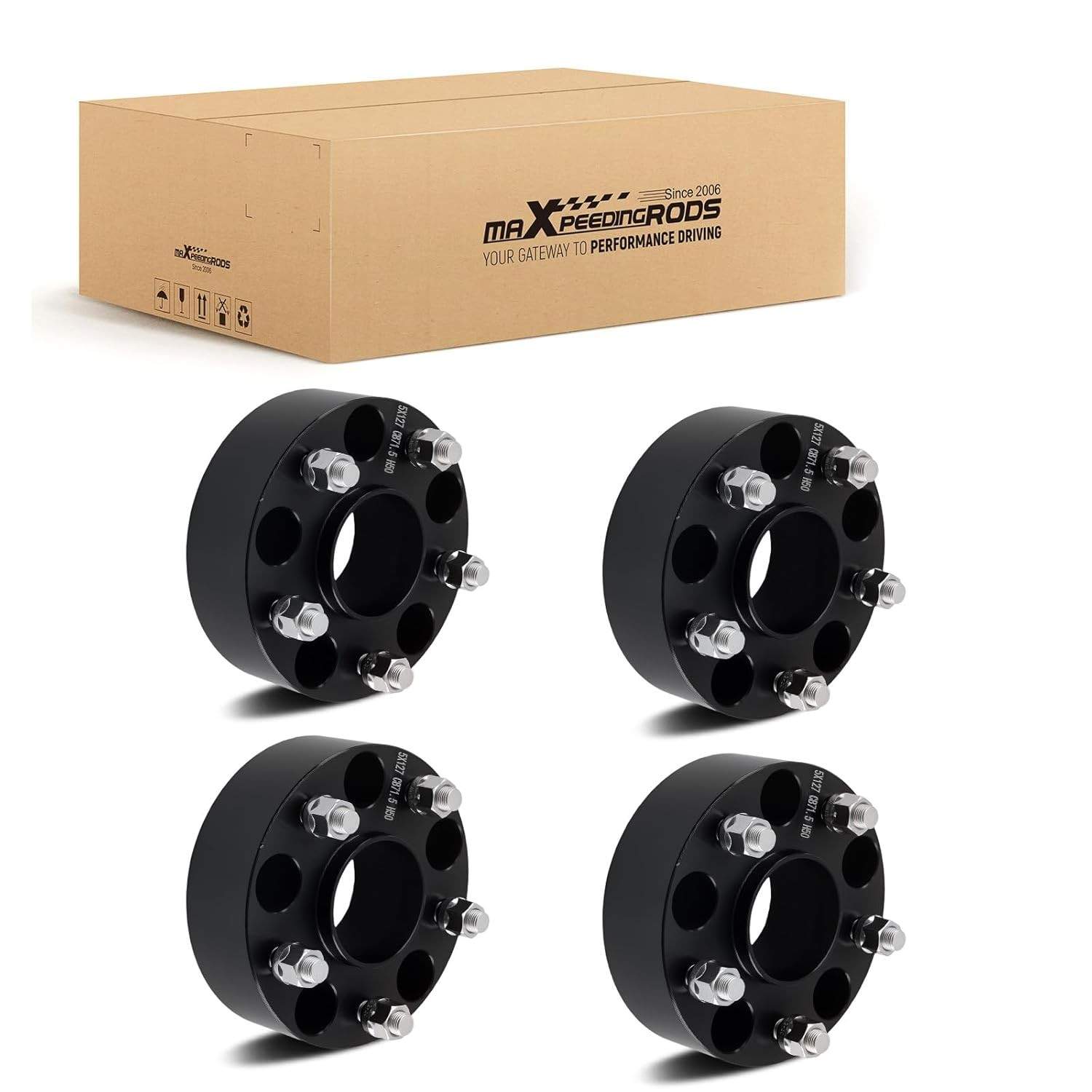Espaçadores de Roda maXpeedingrods 5x5 (5.1cm) para Jeep Wrangler, Commander e Grand Cherokee - Hubcêntricos e Robustos