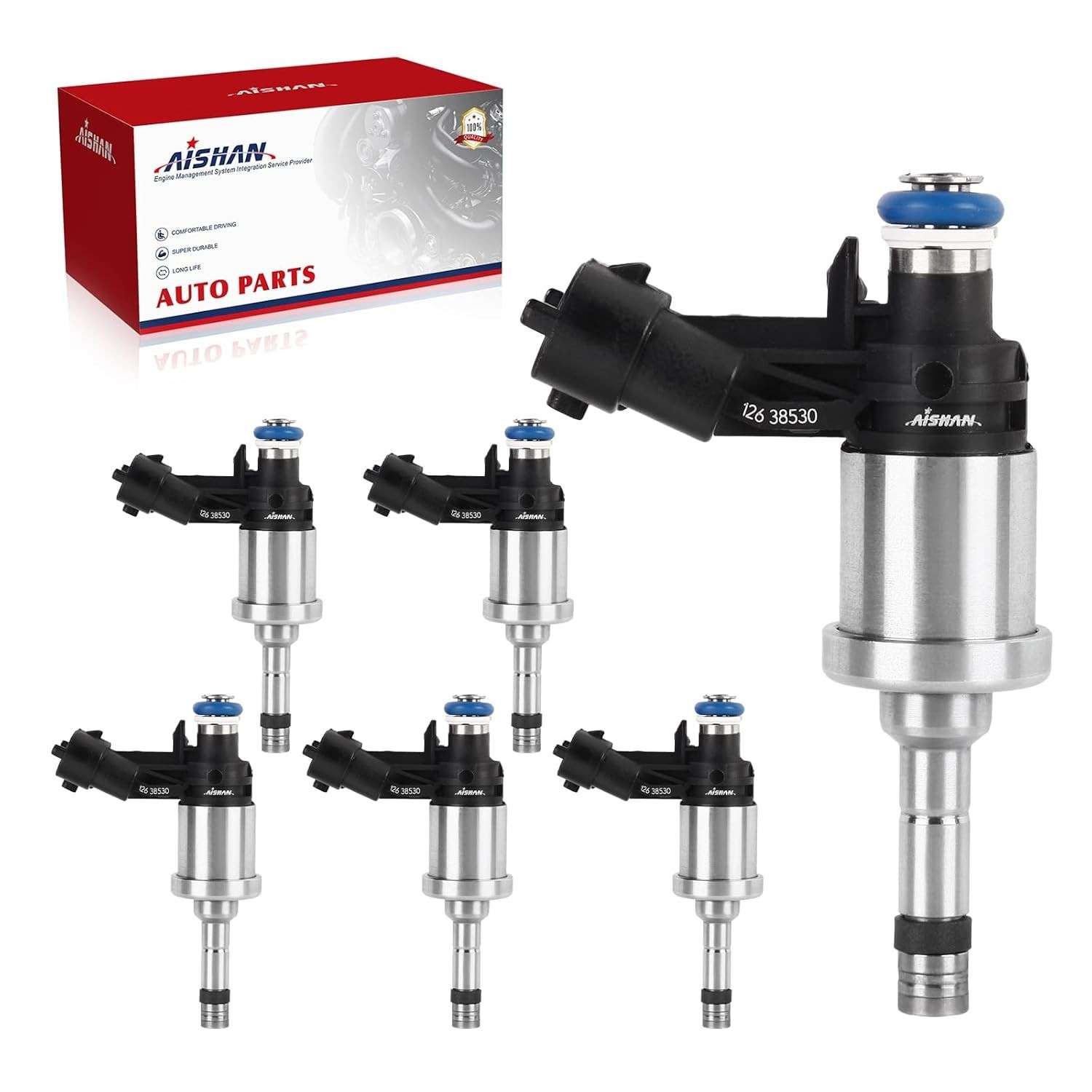 Kit 6 Bicos Injetores 6 Furos para Buick, Chevrolet, Cadillac, GMC e Saturn V6 3.6L