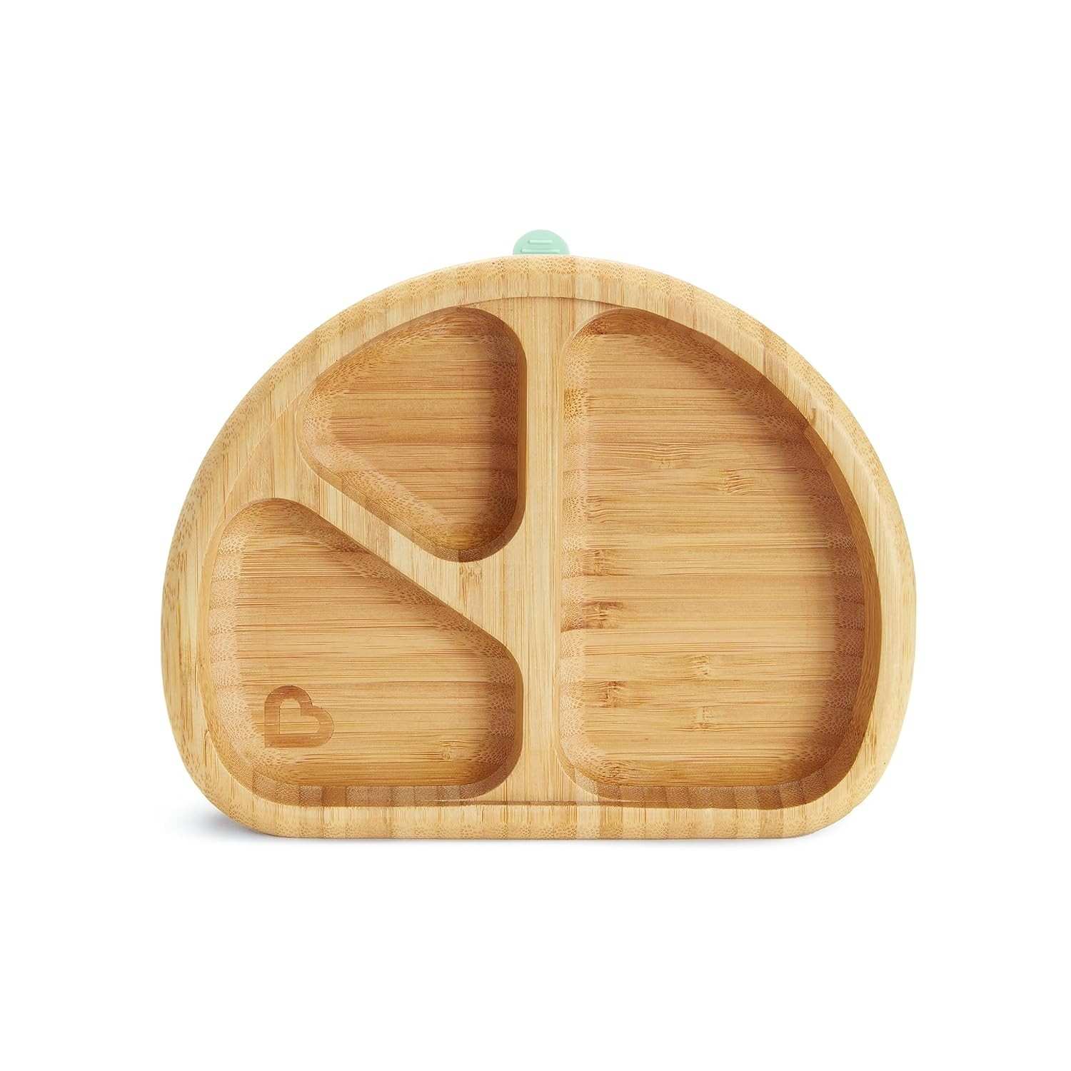 Munchkin Prato com Ventosa de Bambu - Seguro, Sustentável e Sem Bagunça para Bebês a Partir de 6 Meses