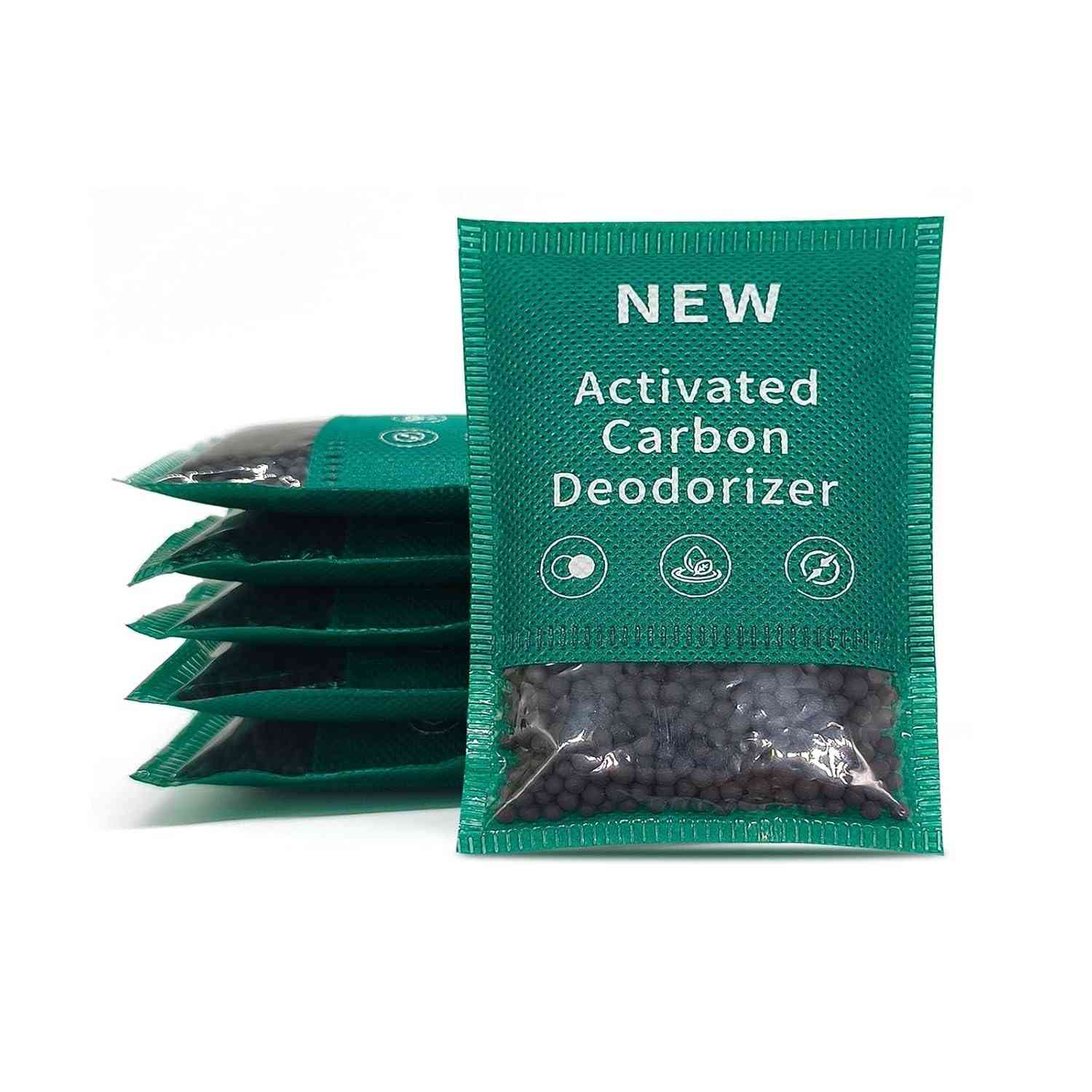 Pacote com 6 Absorvedores de Odor de Carvão Ativado - Desodorizante Natural para Casa, Carro, Geladeira e Pet