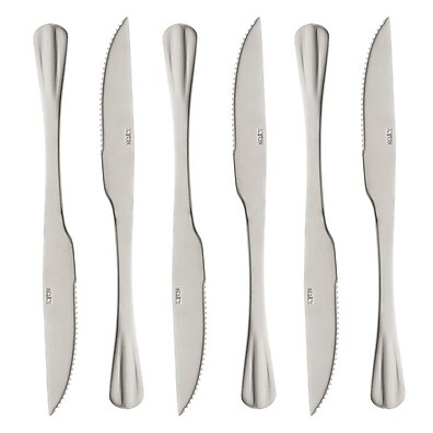 6 Facas para Churrasco Lyor Positano – Aço Inox 23cm