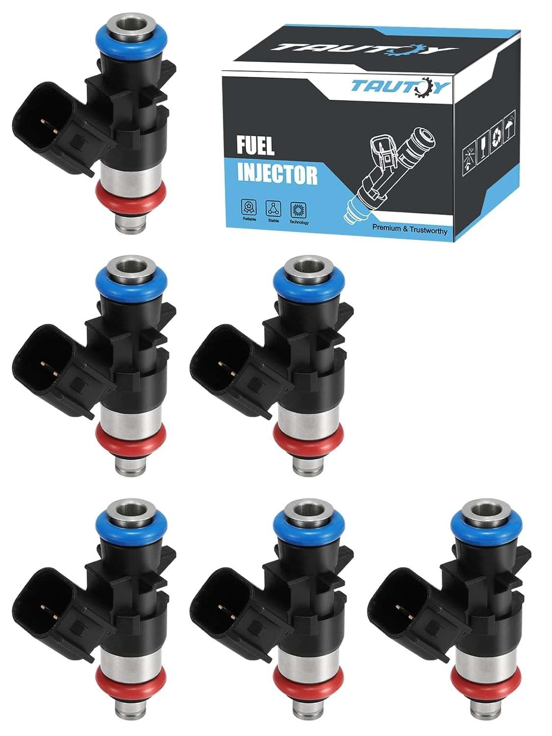 Kit 6 Injetores de Combustível 3.6L V6 para Jeep Grand Cherokee, Wrangler, Chrysler, Dodge e VW Routan - Peças 0280158233 FJ1147