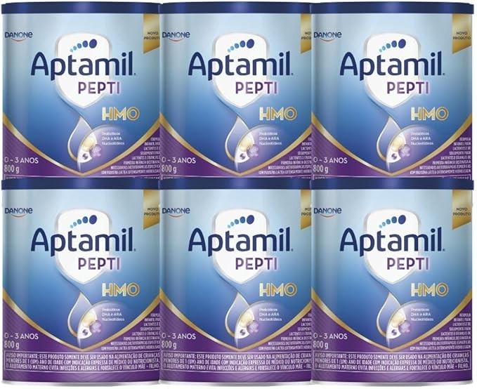 Fórmula Infantil Aptamil Pepti 800g - Kit 6 latas